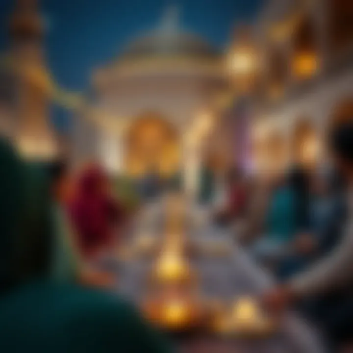 Community gathering for Ramadan celebrations