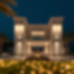 Luxurious villa showcasing modern architecture in Dubai