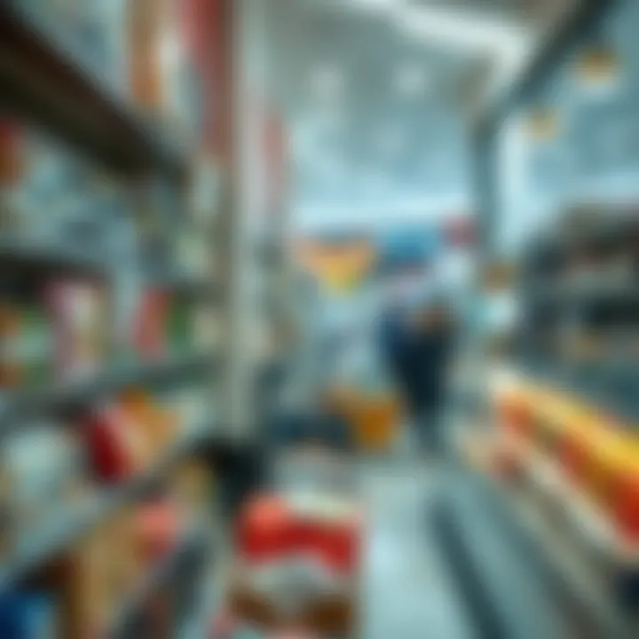 Variety of Goods in Dubai Retail Variety of goods on display in a retail outlet