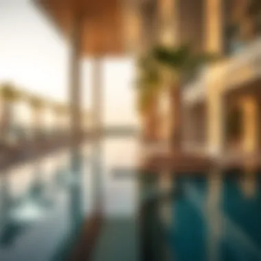 Top-tier Amenities at Al Haseen Residences Exquisite amenities area featuring pools and relaxation spaces at Al Haseen Residences