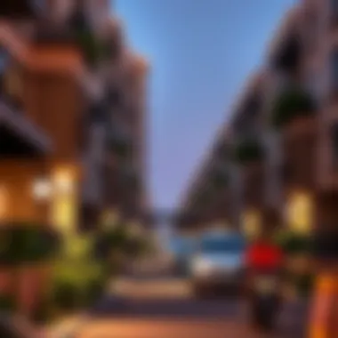 Community Life Around Al Haseen Residences Vibrant neighborhood surrounding Al Haseen Residences emphasizing lifestyle and community