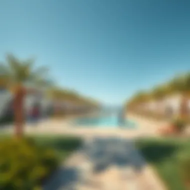 Recreational Oasis on Al Jubail Island Vibrant park on Al Jubail Island highlighting its recreational areas and natural landscapes