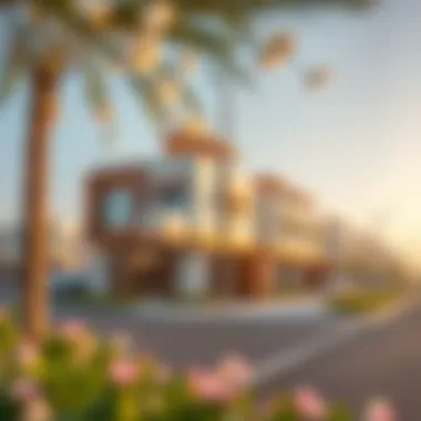 Residential Developments on Al Jubail Island Modern residential developments on Al Jubail Island illustrating the blend of nature and urban living