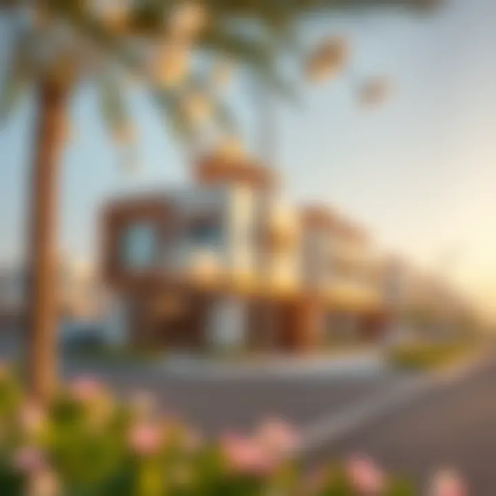 Residential Developments on Al Jubail Island Modern residential developments on Al Jubail Island illustrating the blend of nature and urban living