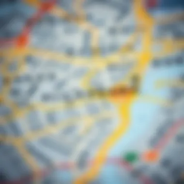 Geographical Map of Al Karama, Dubai Map highlighting Al Karama area