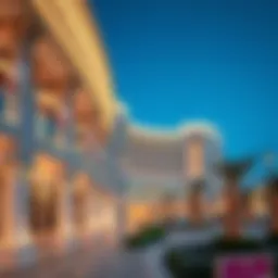 Stunning view of Al Mada Complex showcasing its architectural elegance