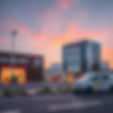 Commercial Buildings in Al Qusais Modern commercial buildings in Al Qusais