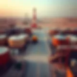 Industrial Landscape of Al Qusais Vibrant industrial landscape of Al Qusais