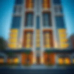 Architectural facade of Al Sarraf Building