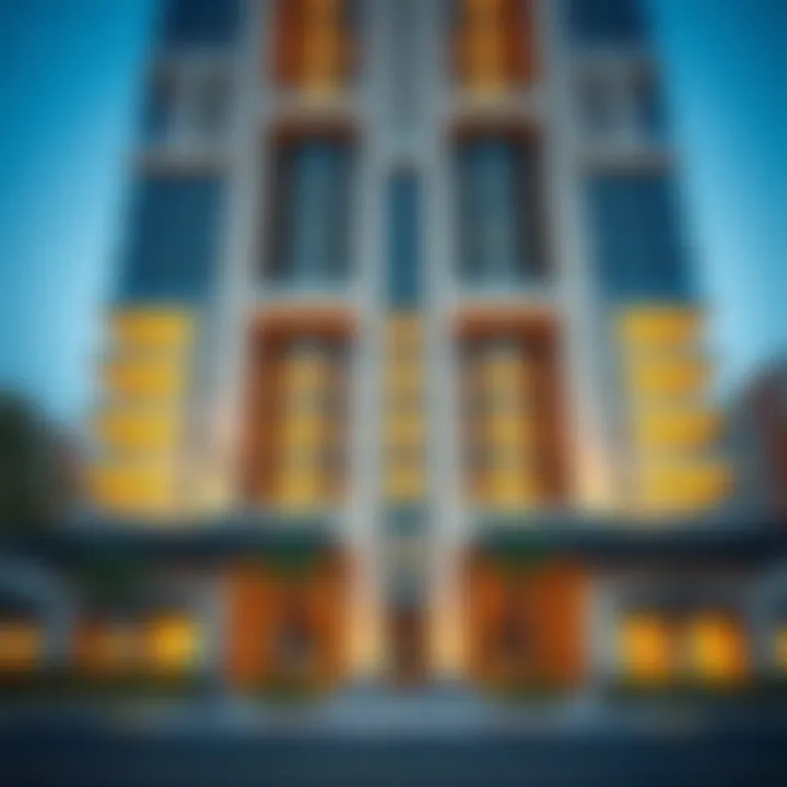 Stunning Architectural Facade of Al Sarraf Building Architectural facade of Al Sarraf Building