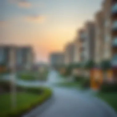 Community development project featuring parks and amenities