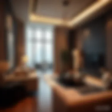 Contemporary Living Spaces Interior of a modern residential project by Aldar