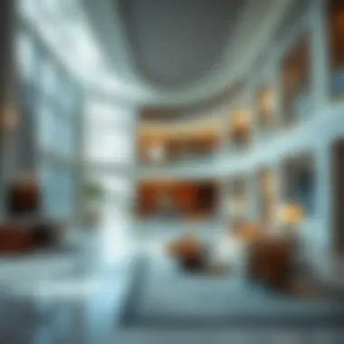 Interior layout highlighting the versatile spaces available at the center
