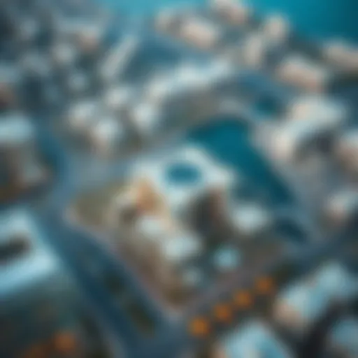 Aerial view of Bay Square showcasing its urban layout and surrounding developments