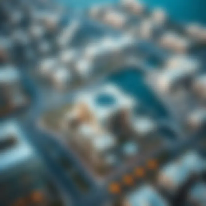 Aerial Overview of Bay Square Aerial view of Bay Square showcasing its urban layout and surrounding developments
