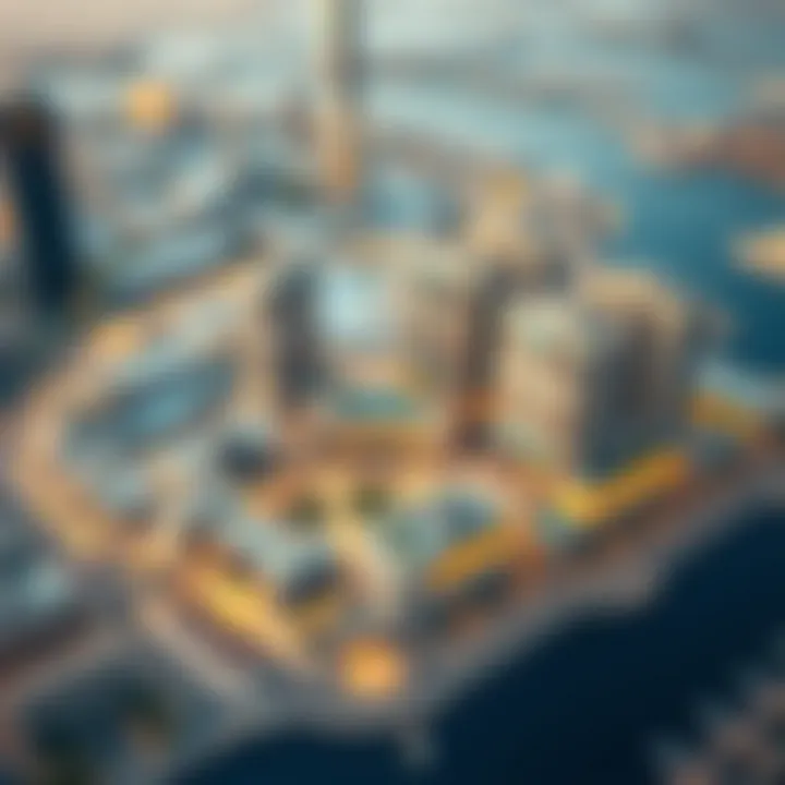 Strategic Location Map of Bay Square Map indicating Bay Square's strategic location within Business Bay, Dubai