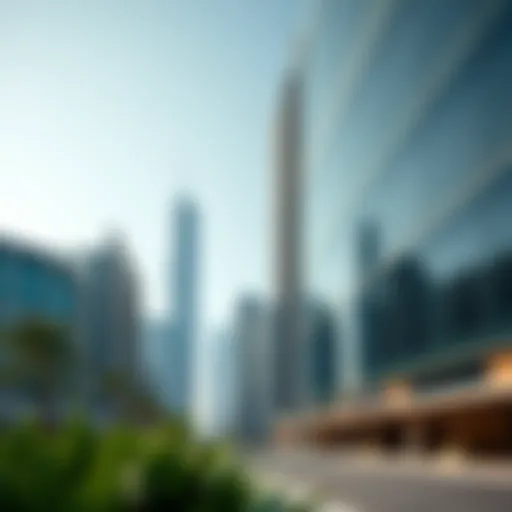 Modern Architectural Marvel of Bay Square A stunning view of Bay Square's modern architecture showcasing sleek lines and innovative design.