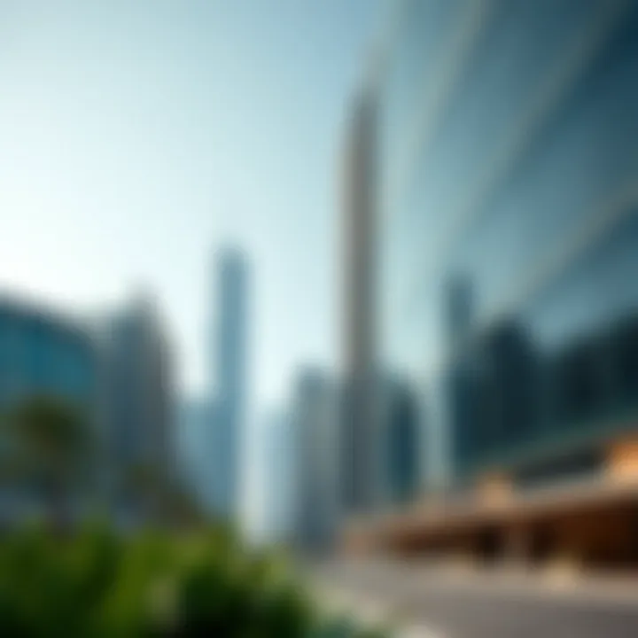 Modern Architectural Marvel of Bay Square A stunning view of Bay Square's modern architecture showcasing sleek lines and innovative design.