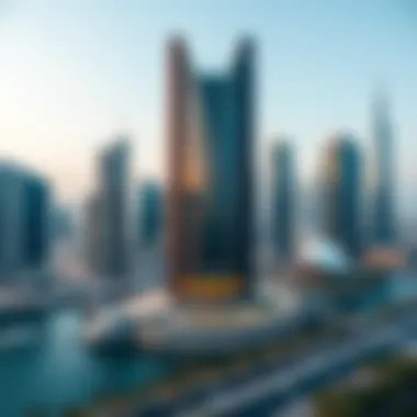 Strategic Location of Bay Square in Dubai A panoramic view of Bay Square highlighting its strategic location within Dubai's skyline.