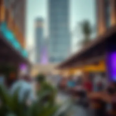 Leisure and Lifestyle at Bay Square A vibrant scene at Bay Square featuring cafes and leisure spaces