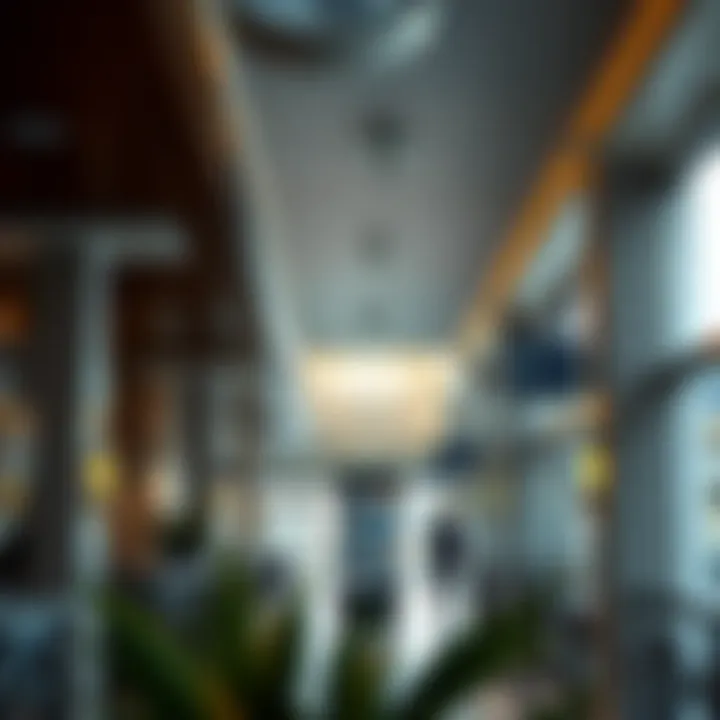 Interior shot highlighting the amenities available at Bur Dubai Bus Stand