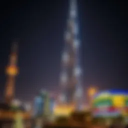 Spectacular display of lights on Burj Khalifa