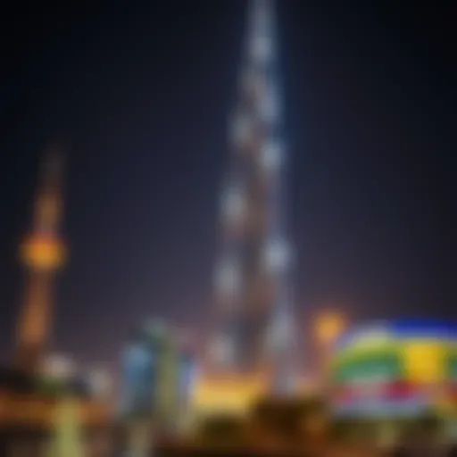 Burj Khalifa Light Show Spectacle Spectacular display of lights on Burj Khalifa