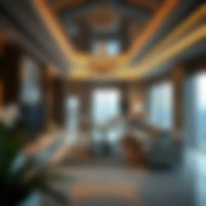 Penthouse Luxury in Business Bay Luxurious interior of a penthouse in Business Bay Towers