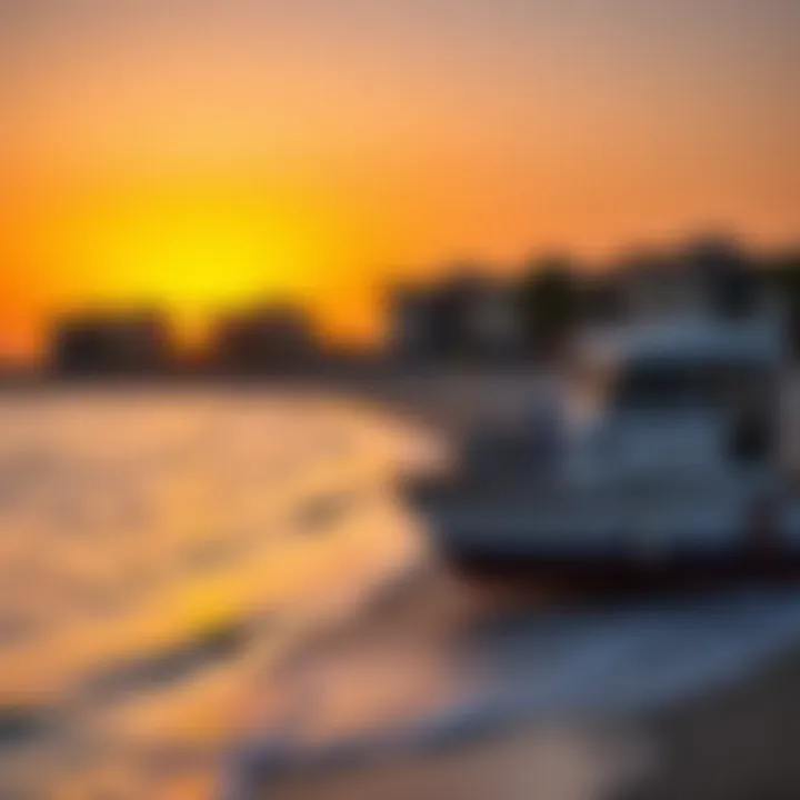 Sunset at Cove Beach: A Vibrant Experience Sunset over Cove Beach highlighting its vibrant atmosphere