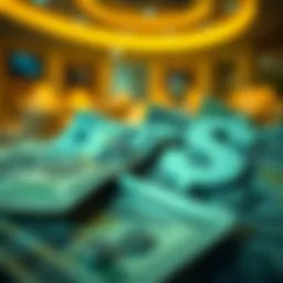 Visual representation of currency exchange rates between AED and USD