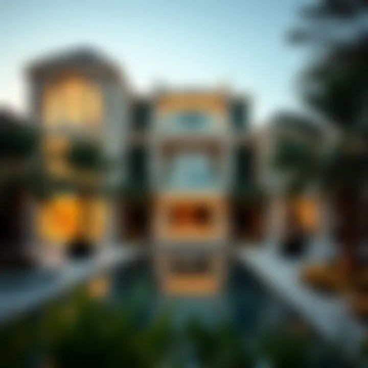 Luxury Living in Dubai A picturesque view of a luxurious residential property in Dubai