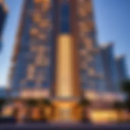 Stunning facade of the Dubai Star Building showcasing innovative architectural design