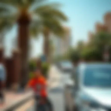 Community Life in Dubai A scenic view of a vibrant neighborhood in Dubai highlighting its community