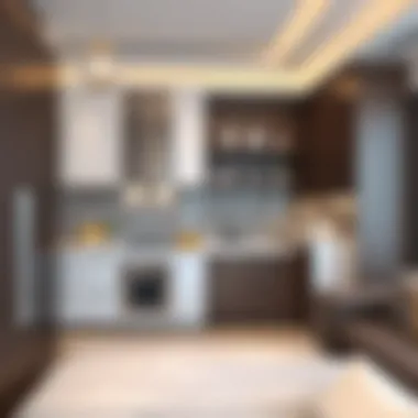 Sophisticated Kitchen Space in Equiti Residence Modern Kitchen Design at Equiti Residence