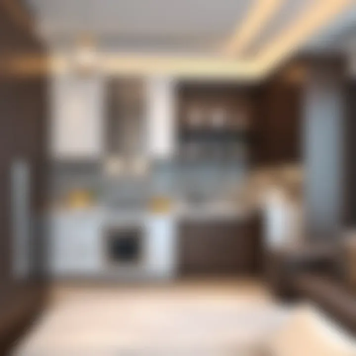 Sophisticated Kitchen Space in Equiti Residence Modern Kitchen Design at Equiti Residence