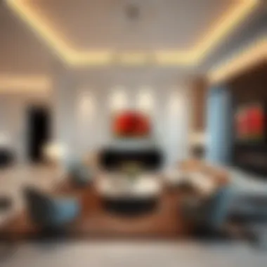 Elegant Living Room in Equiti Residence Luxurious Living Room Interior