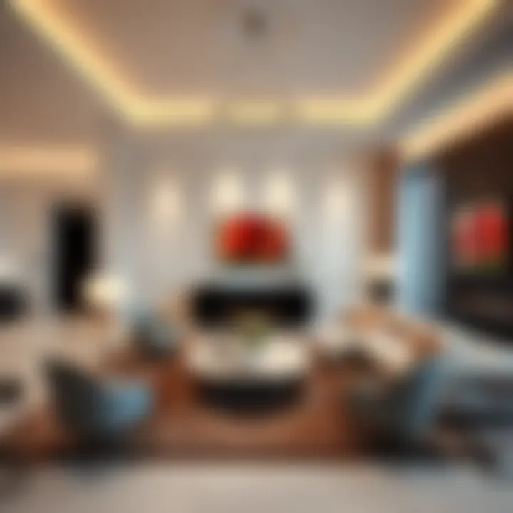 Elegant Living Room in Equiti Residence Luxurious Living Room Interior