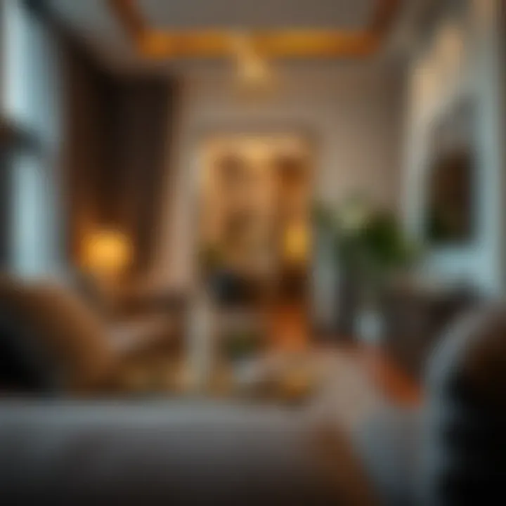 Key Amenities in Studio Apartments Close-up of key amenities available in studio apartments.