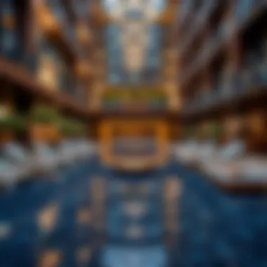 Detail of luxurious amenities in Address Boulevard floor plans