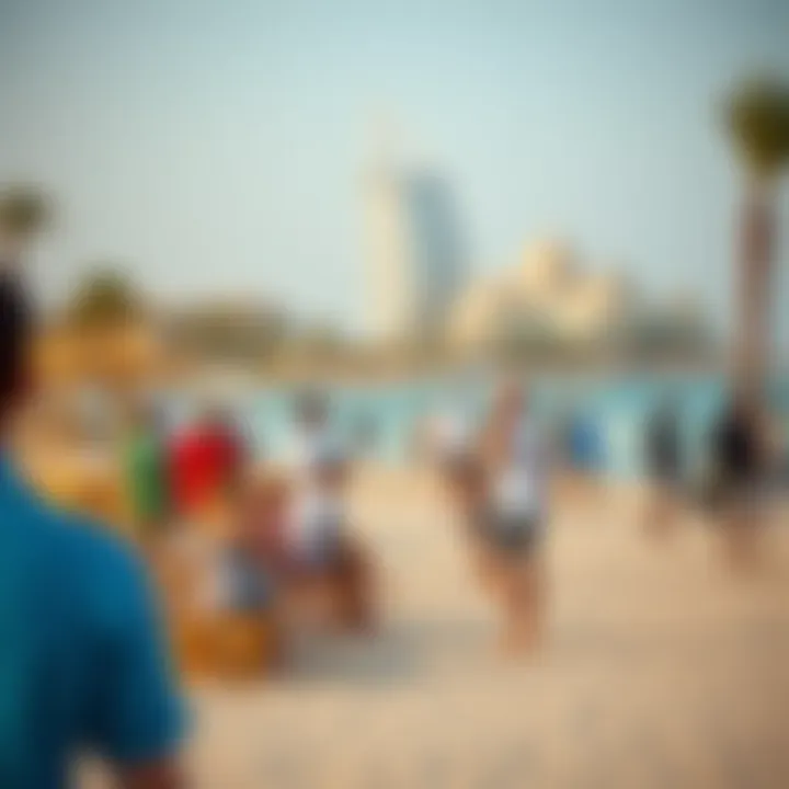 Vibrant community activities at Al Bahia Beach