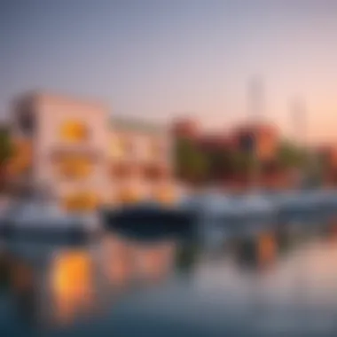 Modern architectural design of residential properties in Al Zarooni Marina