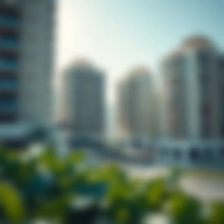 Modern residential buildings in العوير demonstrating investment potential