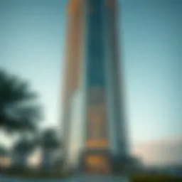 Stunning exterior view of Avanti Tower showcasing modern architectural design