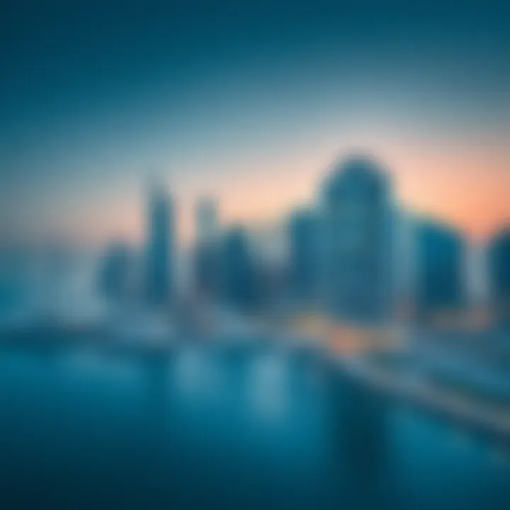 Stunning skyline view of Dubai Creek Harbour Residences