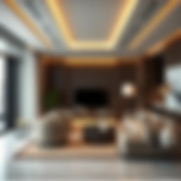 Luxury Apartment Interior Interior of a luxury apartment showcasing contemporary design