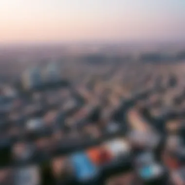 Diverse Neighborhoods of Dubai Aerial view of vibrant Dubai neighborhoods