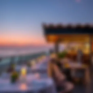 Beachfront Dining Delight at JBR The stunning beachfront setting of a popular JBR restaurant