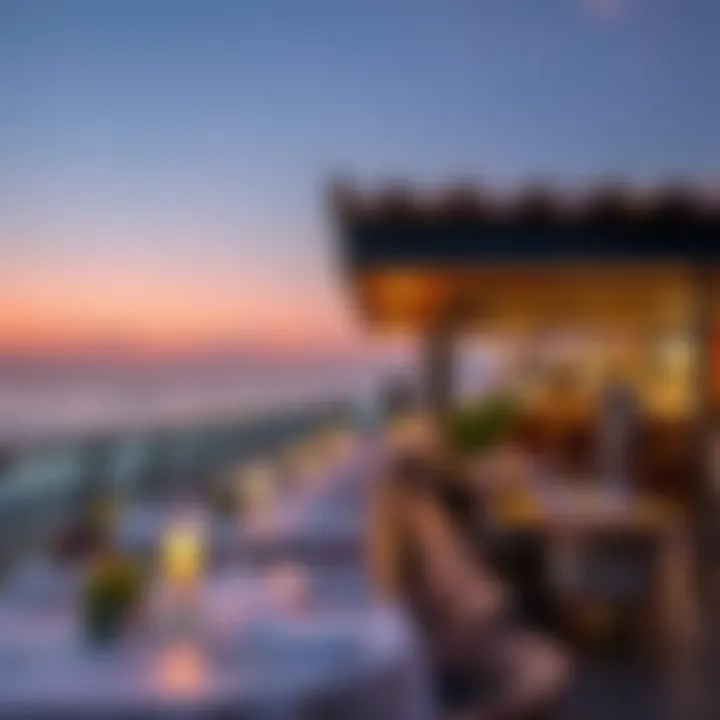 Beachfront Dining Delight at JBR The stunning beachfront setting of a popular JBR restaurant