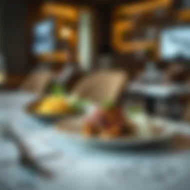 Culinary Fusion in JBR An exquisite dish representing the fusion of cultures in JBR