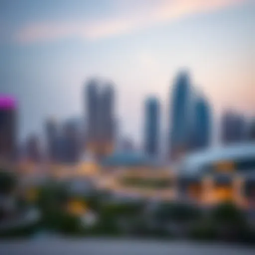 Spectacular skyline view of Jumaira showcasing modern architecture